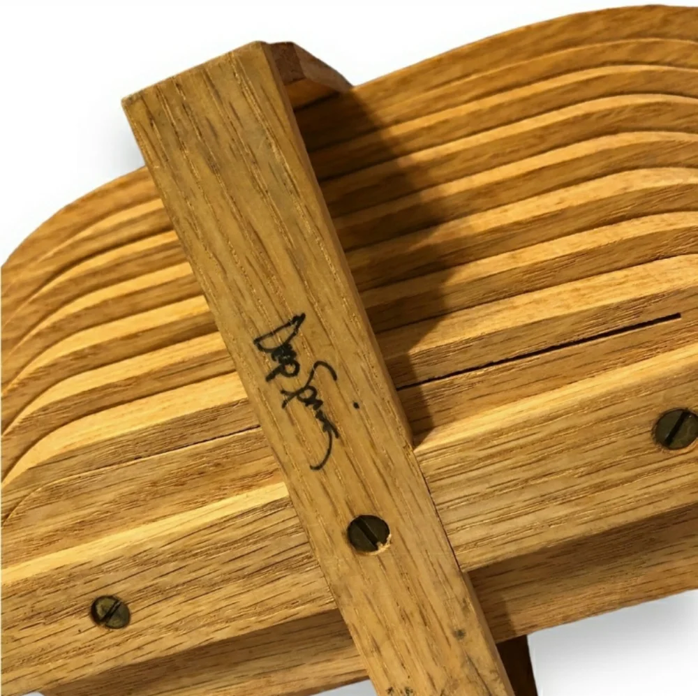 DEEP SPRING STUDIO Handmade Wooden Collapsible Baskets Set of Two